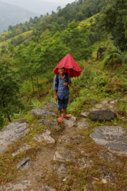 Sundar with his Broken Brolly