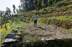 Sammar Standing Where His House Used To Be