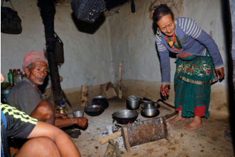 Strongman's Parents Cooking Goat