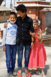 Sundar with his Brother and Sister