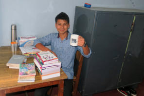 Rabin in His Hostel Room in CCRC