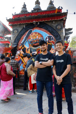 Rabin and Sundar on my last day in Kathmandu