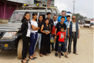 Our jeep ride to Lasane