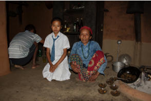 Suju with her grandmother