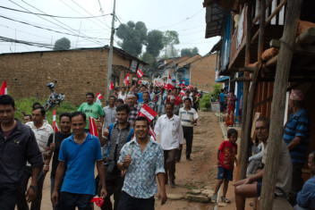 Nepali Congress Rally in Khandbari